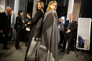 Backstage at Akris RTW Fall 2017