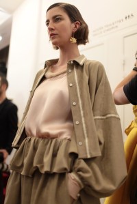 Backstage at Alexis Mabille RTW Fall 2017