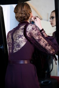 Backstage at Elie Saab RTW Fall 2017