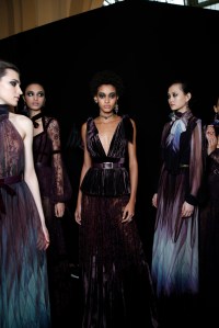 Backstage at Elie Saab RTW Fall 2017