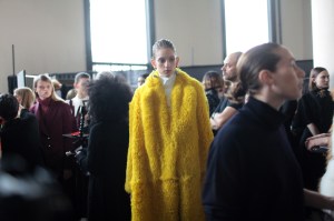 Backstage at Ellery RTW Fall 2017
