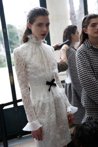 Backstage at Giambattista Valli RTW Fall 2017