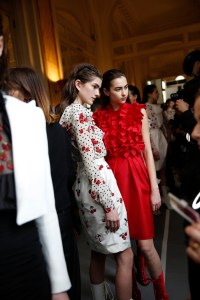 Backstage at Giambattista Valli RTW Fall 2017