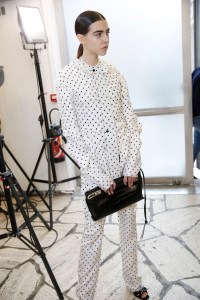 Backstage at Loewe RTW Fall 2017