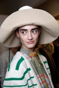 Backstage at Loewe RTW Fall 2017