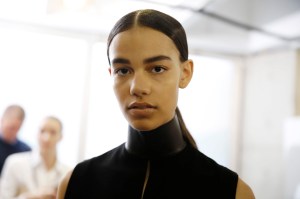 Backstage at Loewe RTW Fall 2017