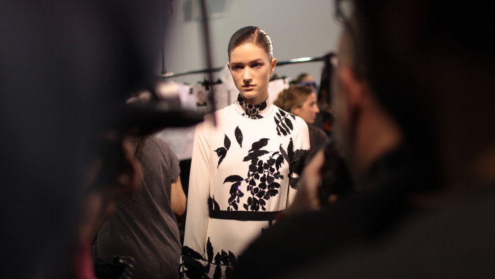 Backstage at Rochas RTW Fall 2017