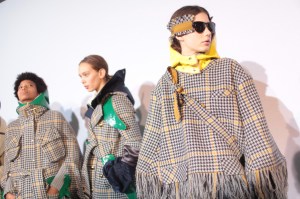 Backstage at Sacai RTW Fall 2017