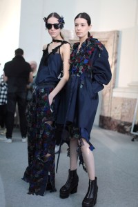 Backstage at Sacai RTW Fall 2017