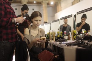 Backstage at Sonia Rykiel RTW Fall 2017
