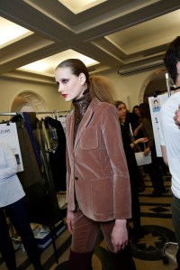 Backstage at Vanessa Seward RTW Fall 2017