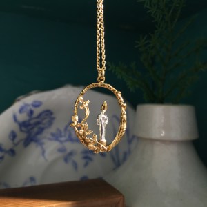 "Beauty and the Beast" jewelry  by Alex Monroe.