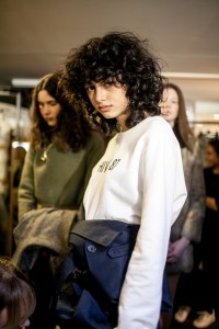 Backstage at A.P.C RTW Fall 2017