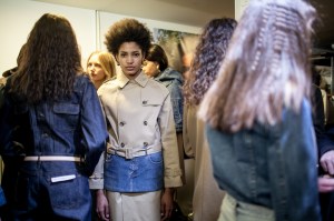 Backstage at A.P.C RTW Fall 2017
