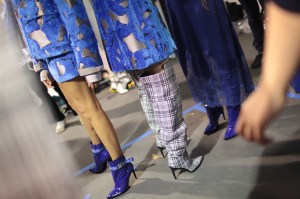 Backstage at Off White RTW Fall 2017