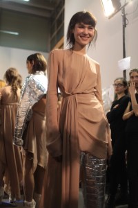 Backstage at Off White RTW Fall 2017