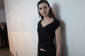 Backstage at Paco Rabanne RTW Fall 2017