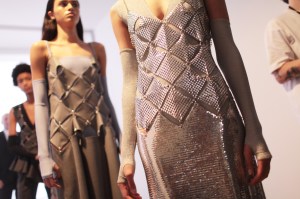 Backstage at Paco Rabanne RTW Fall 2017