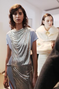 Backstage at Paco Rabanne RTW Fall 2017