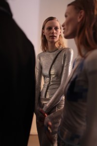 Backstage at Paco Rabanne RTW Fall 2017