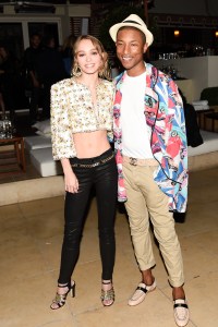 Lily-Rose Depp, Pharrell Williams, the launch of 'No.5 L'eau', Sep 2016