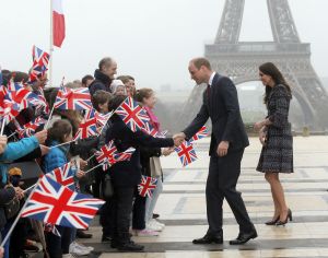 Prince William and the Duchess of Cambridge (in Chanel)