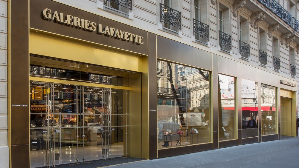 The Galeries Lafayette Shopping and Welcome Center in Paris.