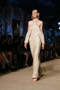 Model on catwalkGivenchy show, Spring Summer 2016, New York Fashion Week, America - 11 Sep 2015