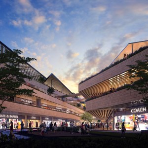 Renderings of future malls in Mexico.