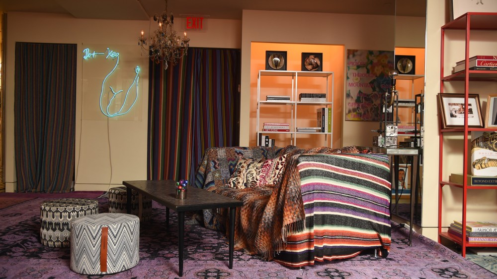 A look at the "Salotto Angela Missoni" exhibit.