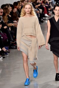 Model on the catwalk