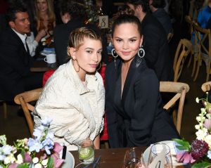 Hailey Baldwin, Chrissy TeigenH&M Conscious Exclusive Collection Dinner, Los Angeles, USA - 28 Mar 2017