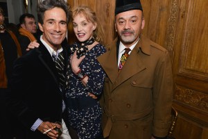 Vincent Darré, Arielle Dombasle and Christian Louboutin