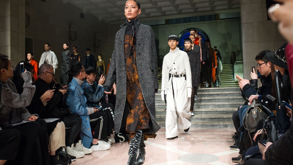 April 10, 2017, Shanghai, China - Damir Doma show at Shanghai Fashion Week.