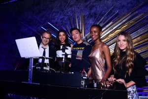 Patrick Journal, Hannah Bronfman, Bryanboy, Flaviana Matata, and Julia Engel