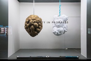 Barneys New York’s “creativity in progress” sign signaled the Rei Kawakubo and Louise Bourgeois windows were taking shape, and were unveiled on April 28.