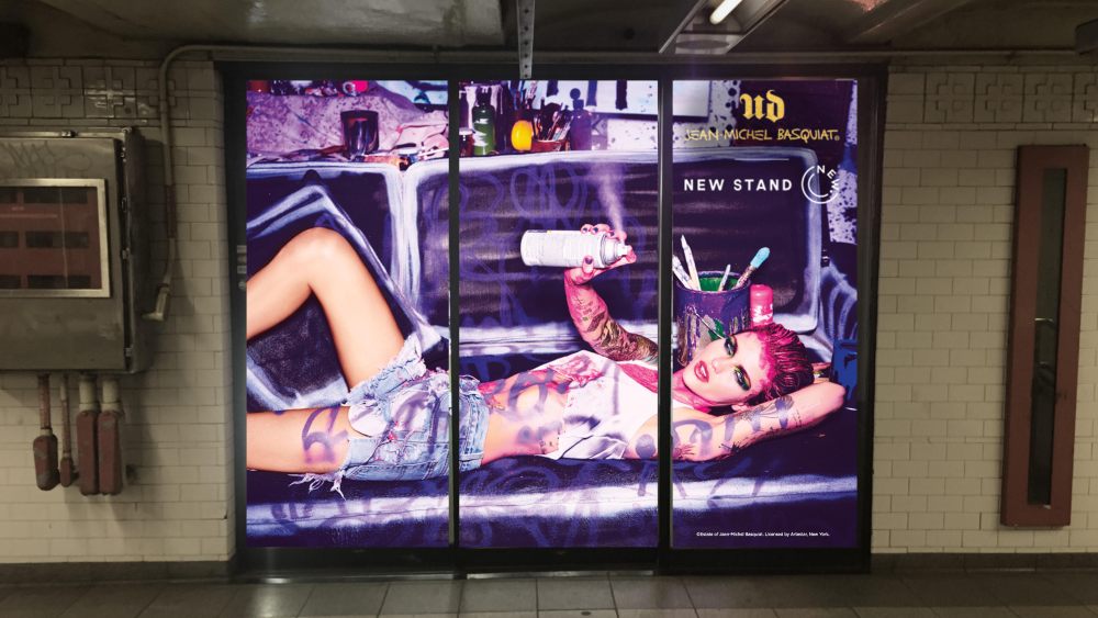 Urban Decay takes over The New Stand in Union Square to promote the new Basquiat Collection.