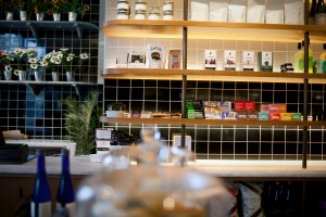 Inside Clover Grocery.