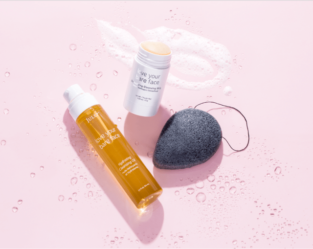 Julep's ambassadors are helping with the spring promotion of the double cleanse program, which includes Love Your Bare Face Oil, Love Your Bare Face Stick and a Konjac sponge.
