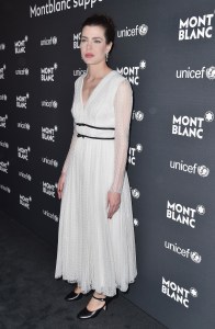 Charlotte CasiraghiMontblanc for UNICEF collection launch, Arrivals, New York, USA - 03 Apr 2017WEARING GIAMBATTISTA VALLI DRESS