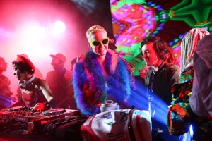 Mia Moretti and Katy PerryMoschino Candy Crush Desert Party, Coachella Valley Music and Arts Festival, Palm Springs, USA - 15 Apr 2017