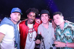 THERMAL, CA - APRIL 15: (L-R) Cameron Houston, DJ Ruckus, producer/DJ Brent Bolthouse and musical artist Jess Marco attend The Levi's Brand Presents NEON CARNIVAL with Tequila Don Julio on April 15, 2017 in Thermal, California.  (Photo by Jonathan Leibson/WireImage)