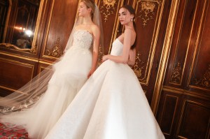 Backstage at Oscar de la Renta Bridal Spring 2018