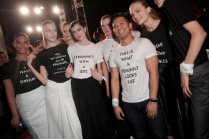Prabal Gurung and his finale of slogan T-shirts.