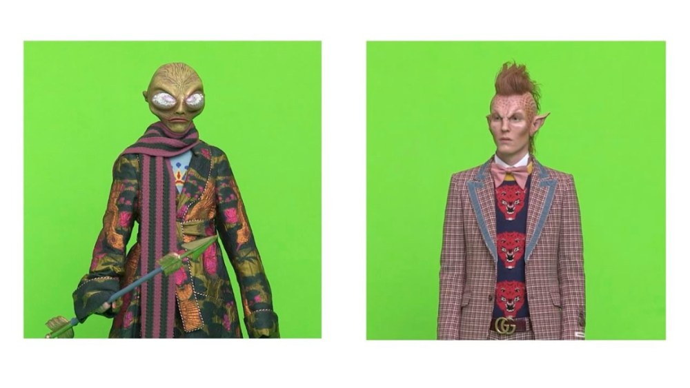 Screenshots of Gucci's latest videos on Instagram.