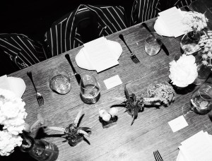 The scene at Locanda Verde.