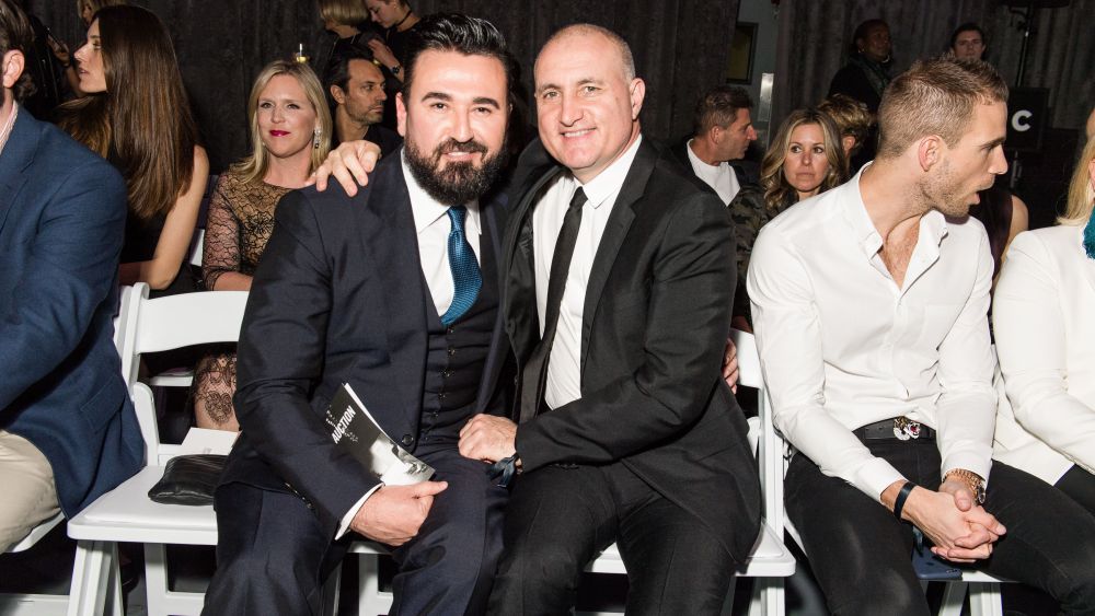 Chris Salgardo, Xavier VeyJeffrey Fashion Cares Cocktail & Runway Show, Intrepid Sea, Air and Space Museum, New York, USA - 03 Apr 2017