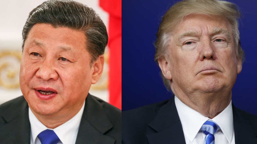 Chinese President Xi Jinping (left) and U.S. President Donald Trump (right)