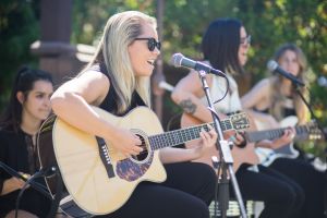 Alisa Ramirez, Katie Henderson, Cristal Ramirez, McKenna Petty, The Aces Rachel ZOEasis, Coachella Valley Music and Arts Festival, Palm Springs, USA - 15 Apr 2017