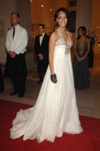Singer Rihanna attends the Metropolitan Museum of Art's annual Costume Institute gala in New York City. Rihanna wears Georges Chakra and Cartier jewelry. (WWD/CondeNast/NYT Syndicate)